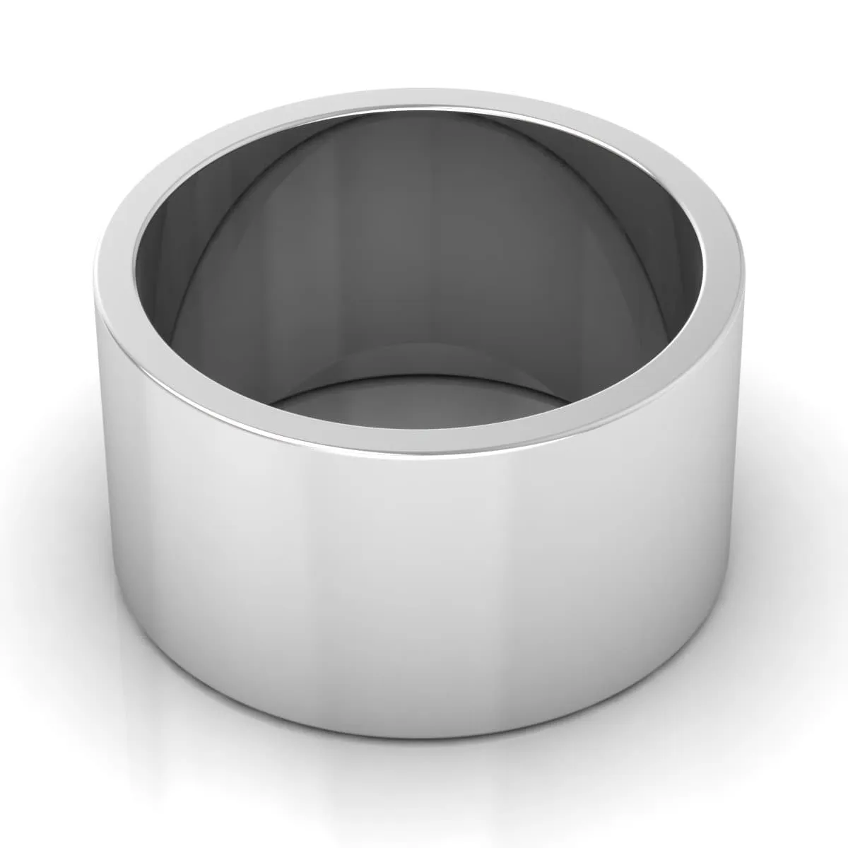 12.0 mm Plain Wedding Band in 14KT, 18KT & Platinum