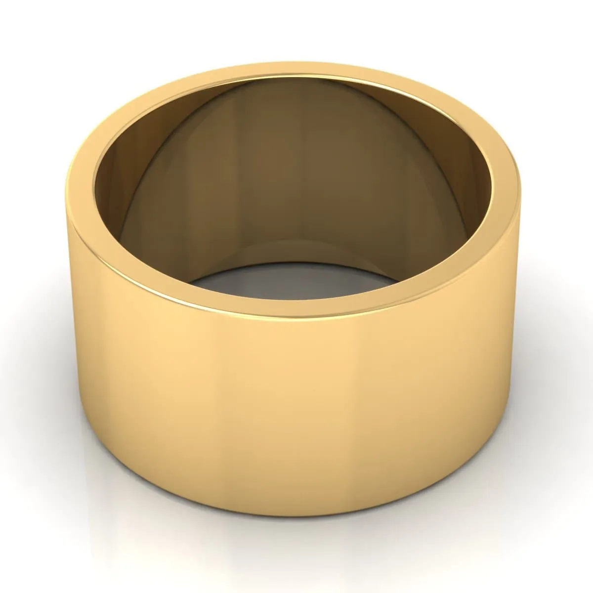 12.0 mm Plain Wedding Band in 14KT, 18KT & Platinum
