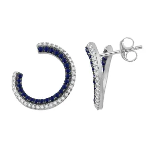 14KW 70DRD0.40CT,48SA0.80CTFRONT BACK CIRCLE HOOP   (153E5987SA)