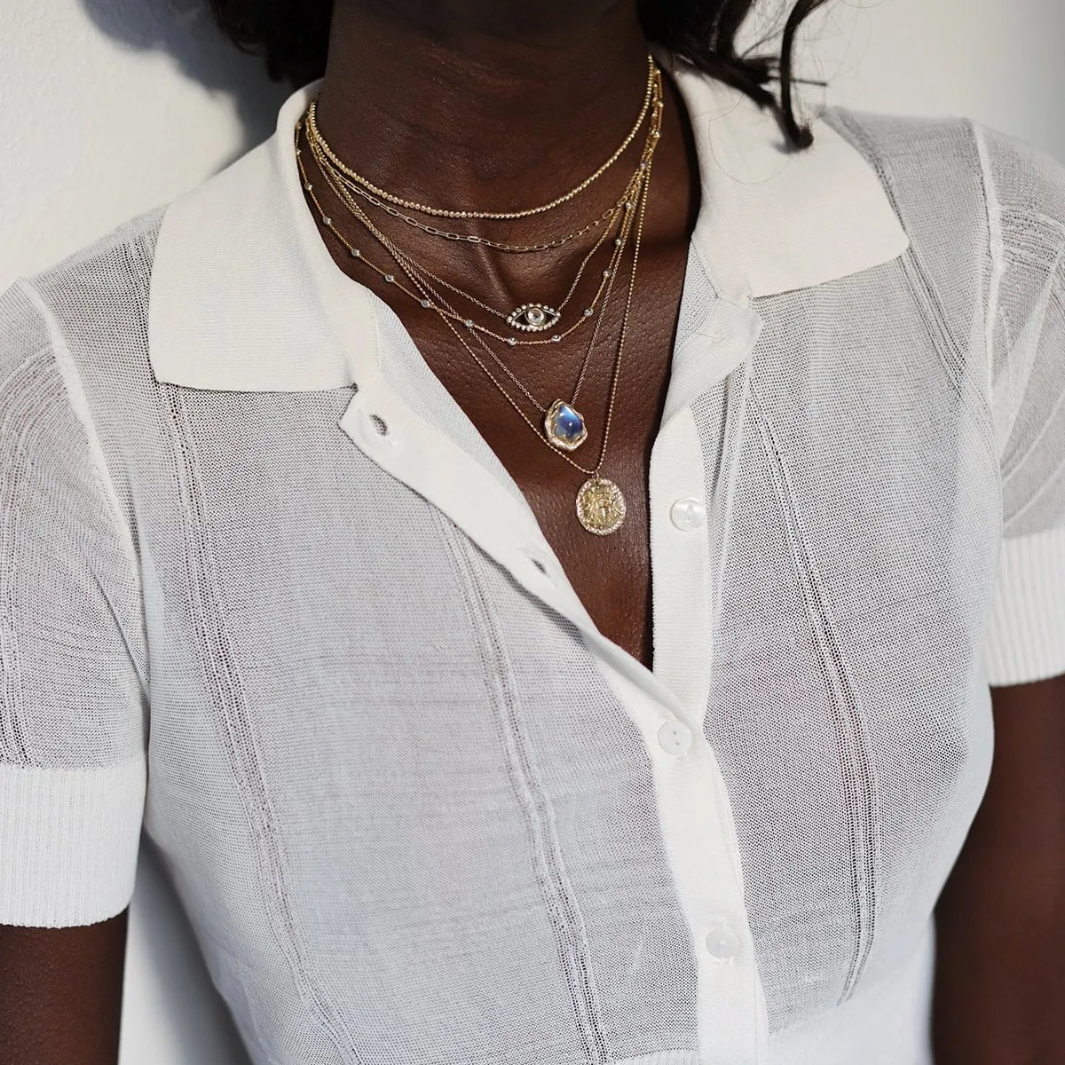 18k Sacred Honey Bee Coin Necklace | Ready to Ship