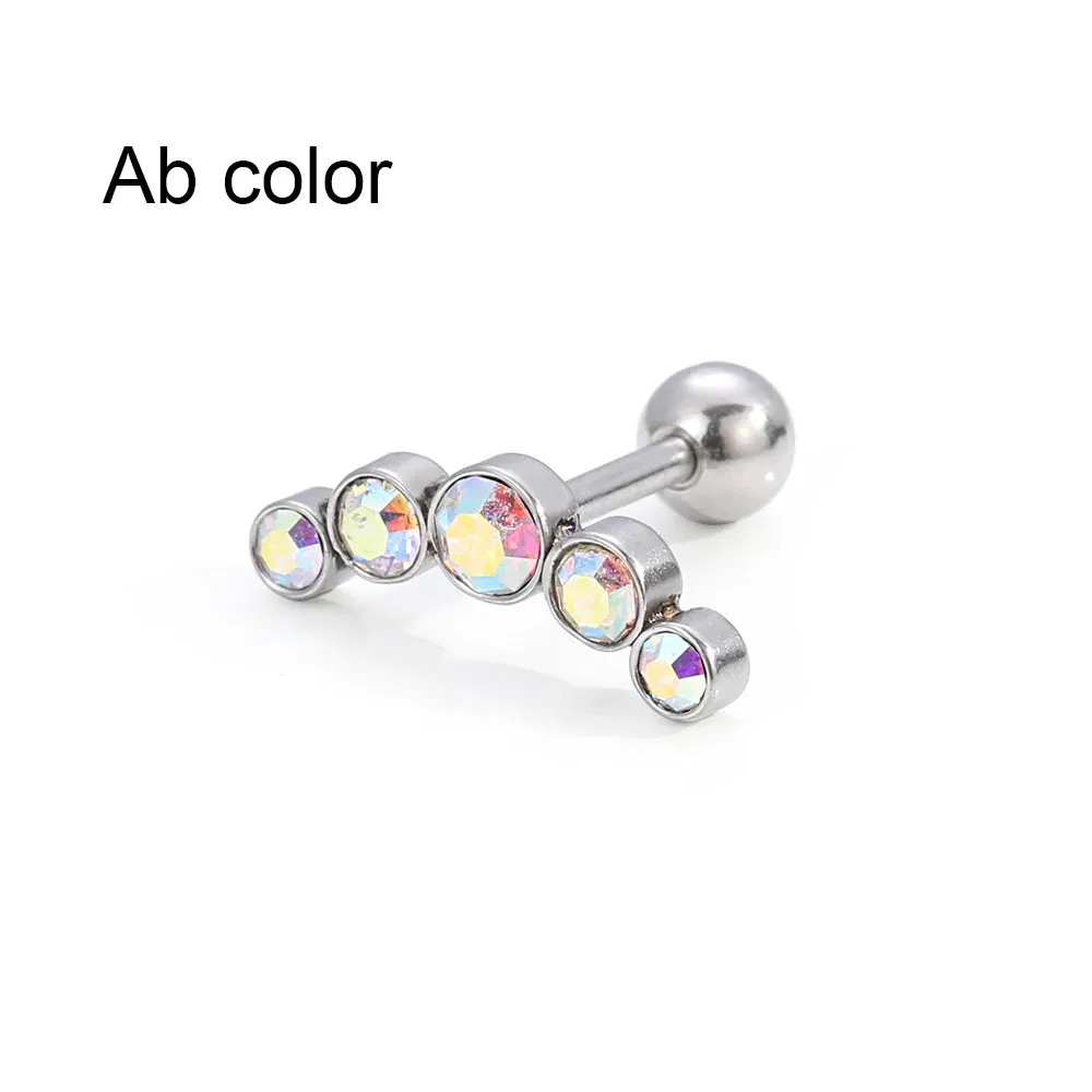 1PC Cartilage Helix Tragus Ear Piercing Punk Rock Ear Nail Piercing Accessories Ear Stud Earrings Body Jewelry Accessories