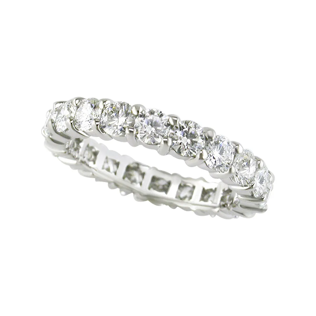 2.50ct Diamond Shared Prong Eternity Band in Platinum Size 6.5