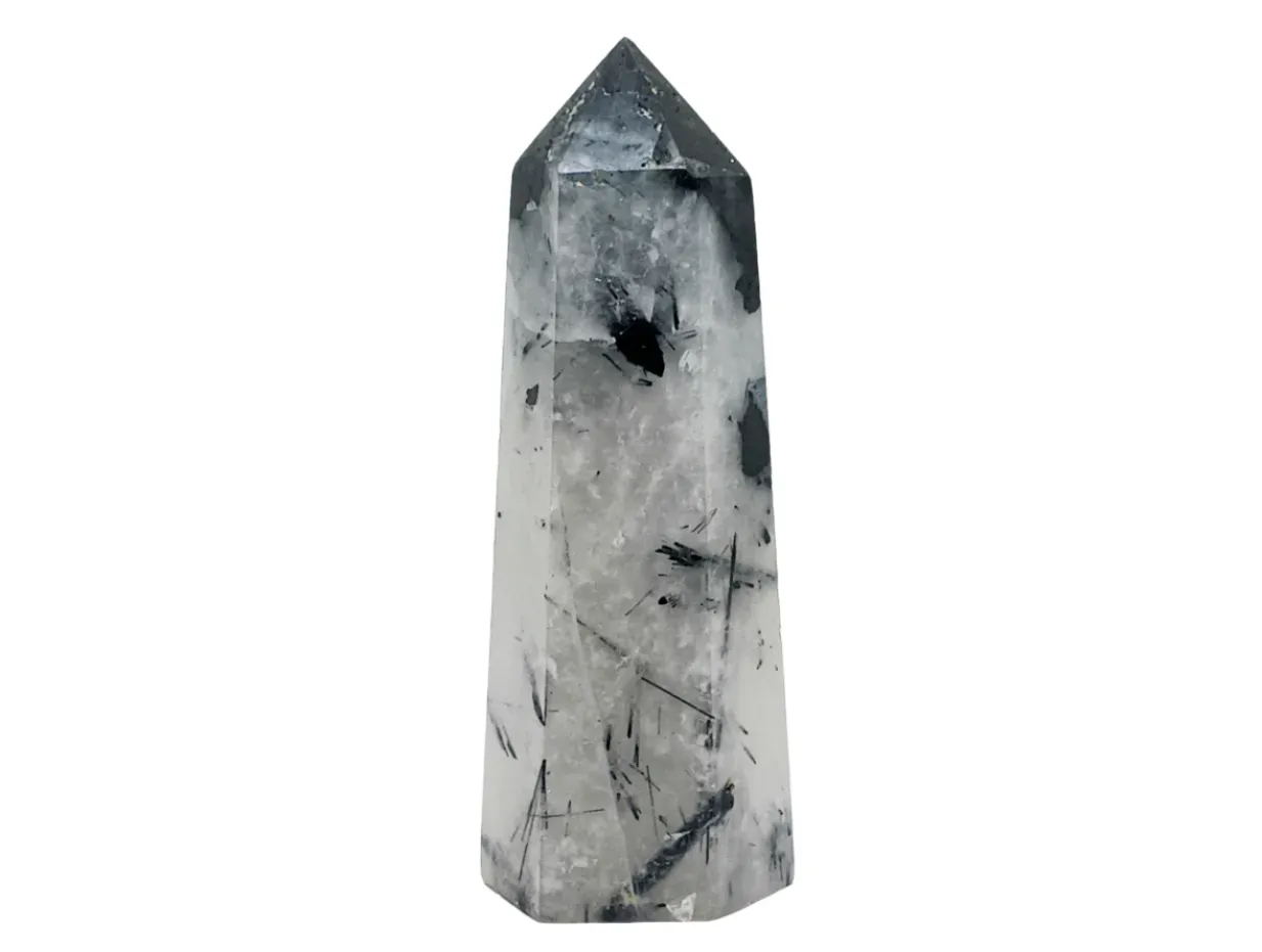 80g Black Tourmaline in Quartz Crystal Tower