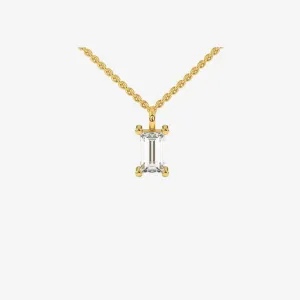 Baguette Floating Diamond Necklace