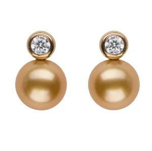 Bezel-Set Diamond Studs