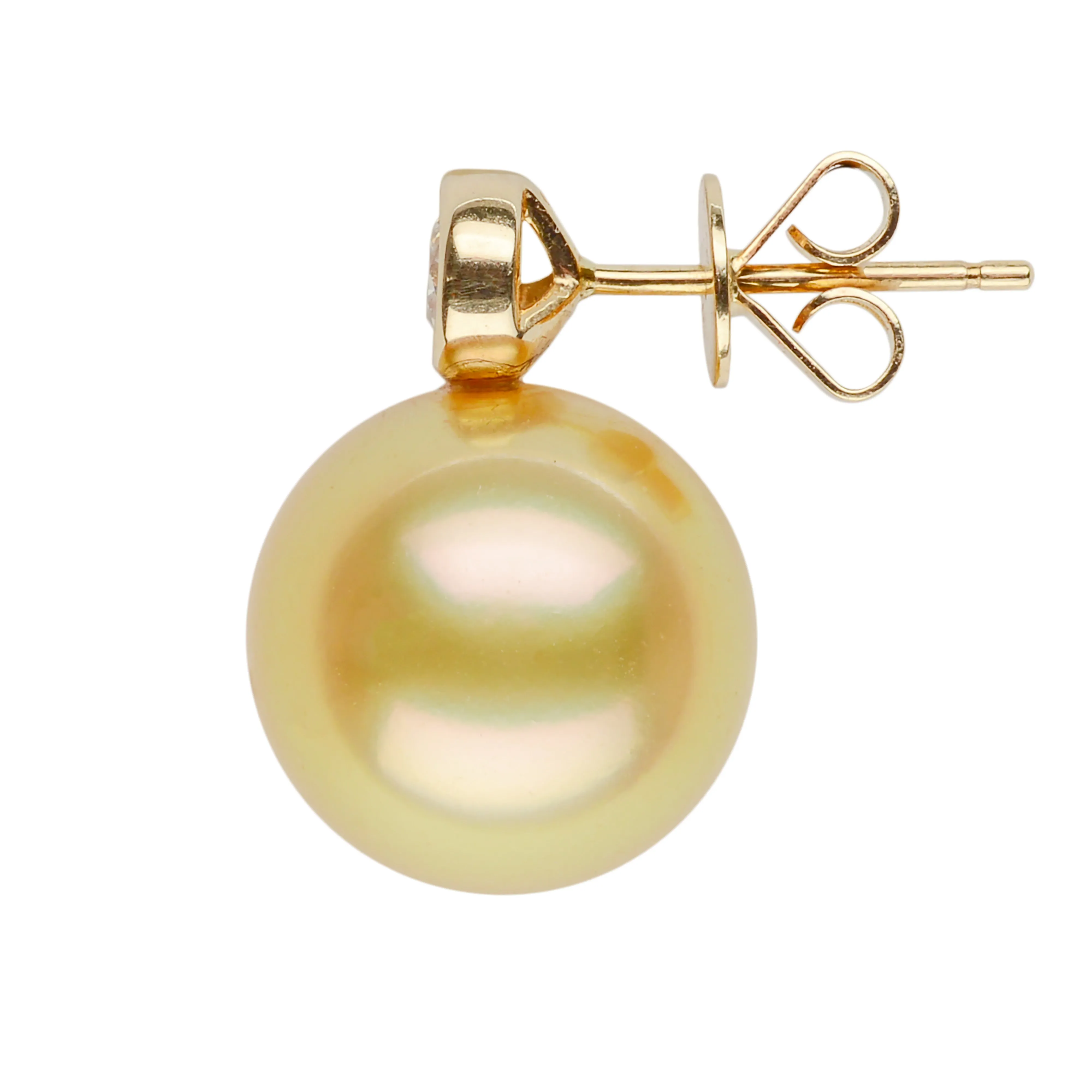 Bezel-Set Diamond Studs