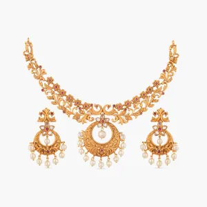 Chahel Antique Necklace Set