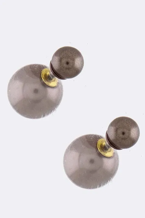 Chocolate Double-Sided Earrings