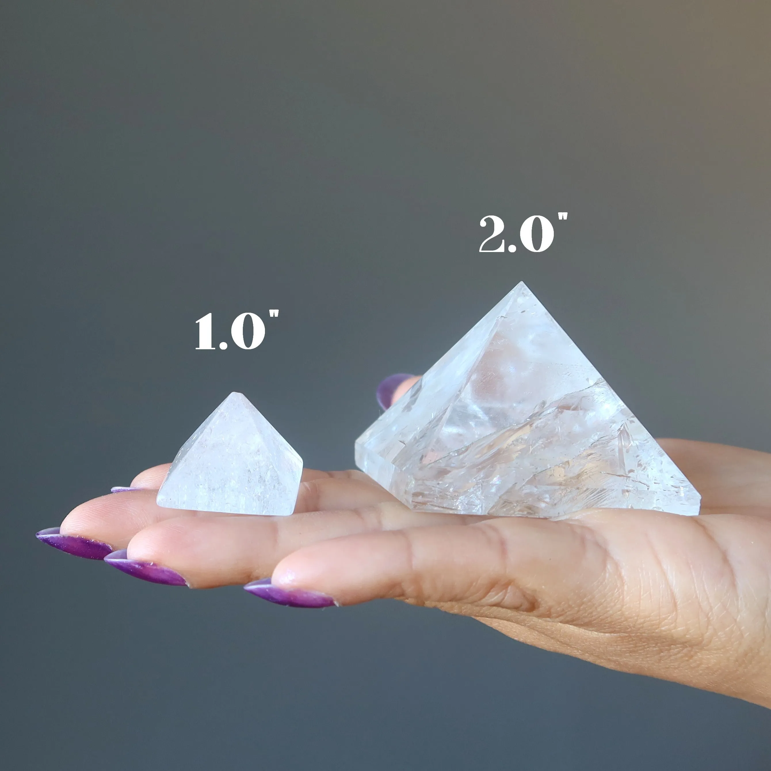 Clear Quartz Pyramid Past Present Future Crystal