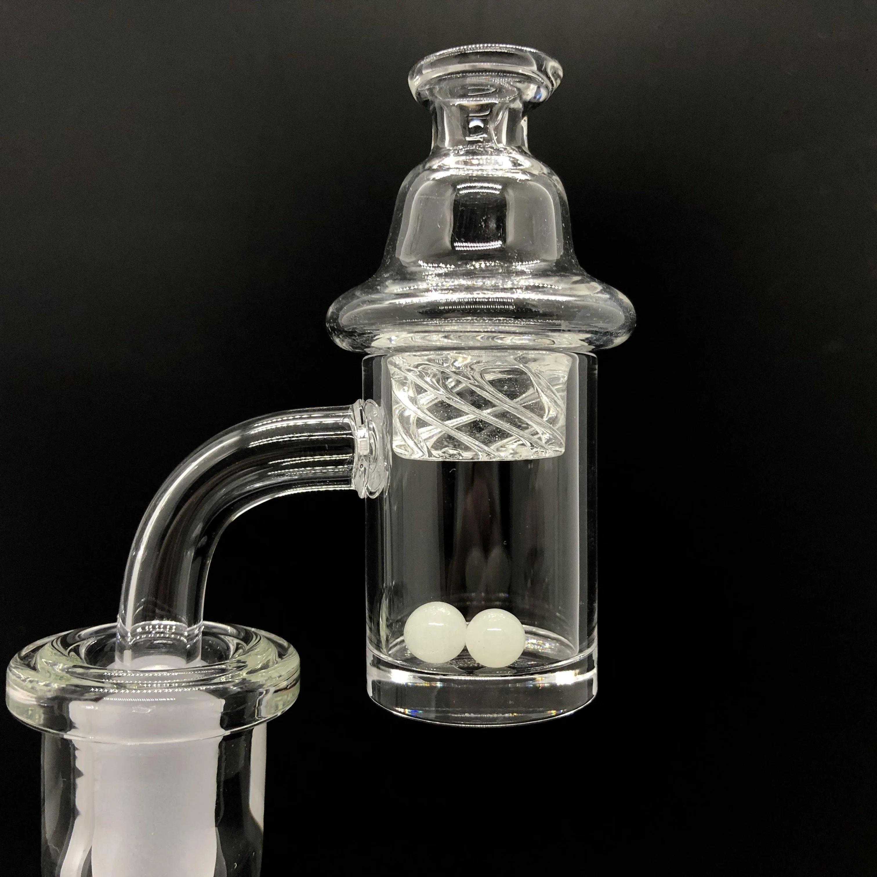 Cyclone Cap Terp Pearl Banger Set