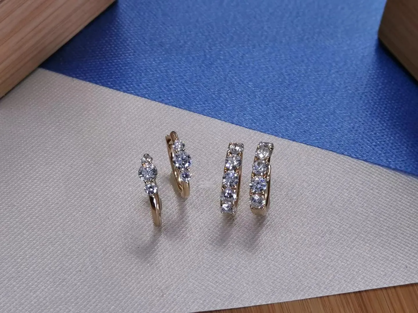 Diamond Trio Hoops