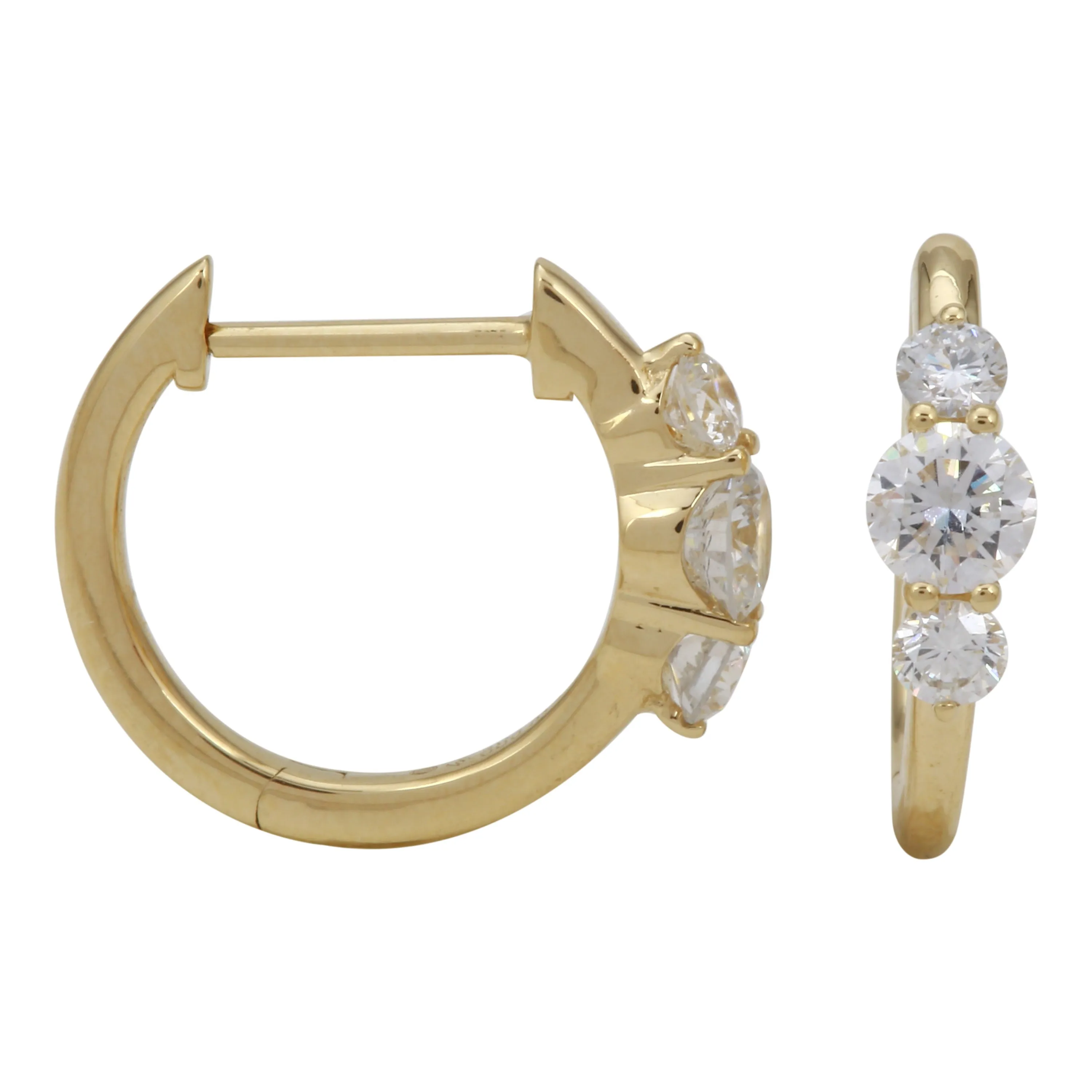 Diamond Trio Hoops