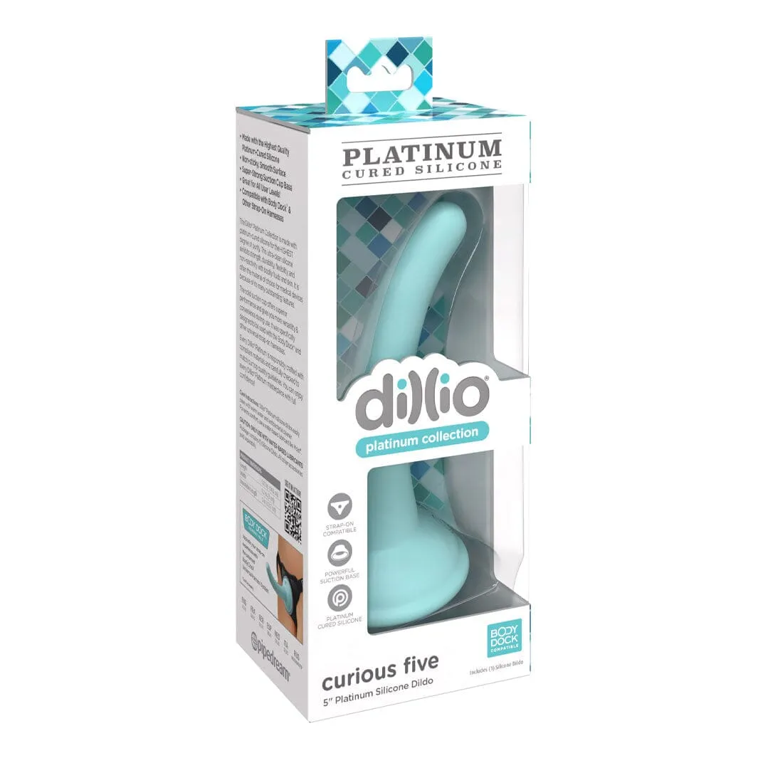 Dillio Platinum Curious Five 5 Inch Silicone Dildo
