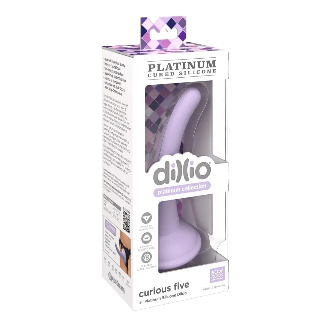 Dillio Platinum Curious Five 5 Inch Silicone Dildo