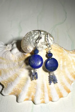 Earrings Cay Lapis Tassels
