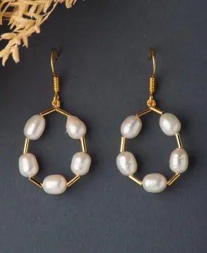 Elegant Hanging Pearl Earring