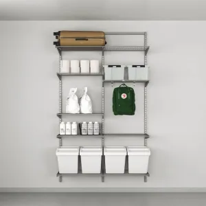 Elfa Classic Garage Shelving Solution W: 120 Platinum
