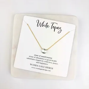 Energy stone necklace - White Topaz