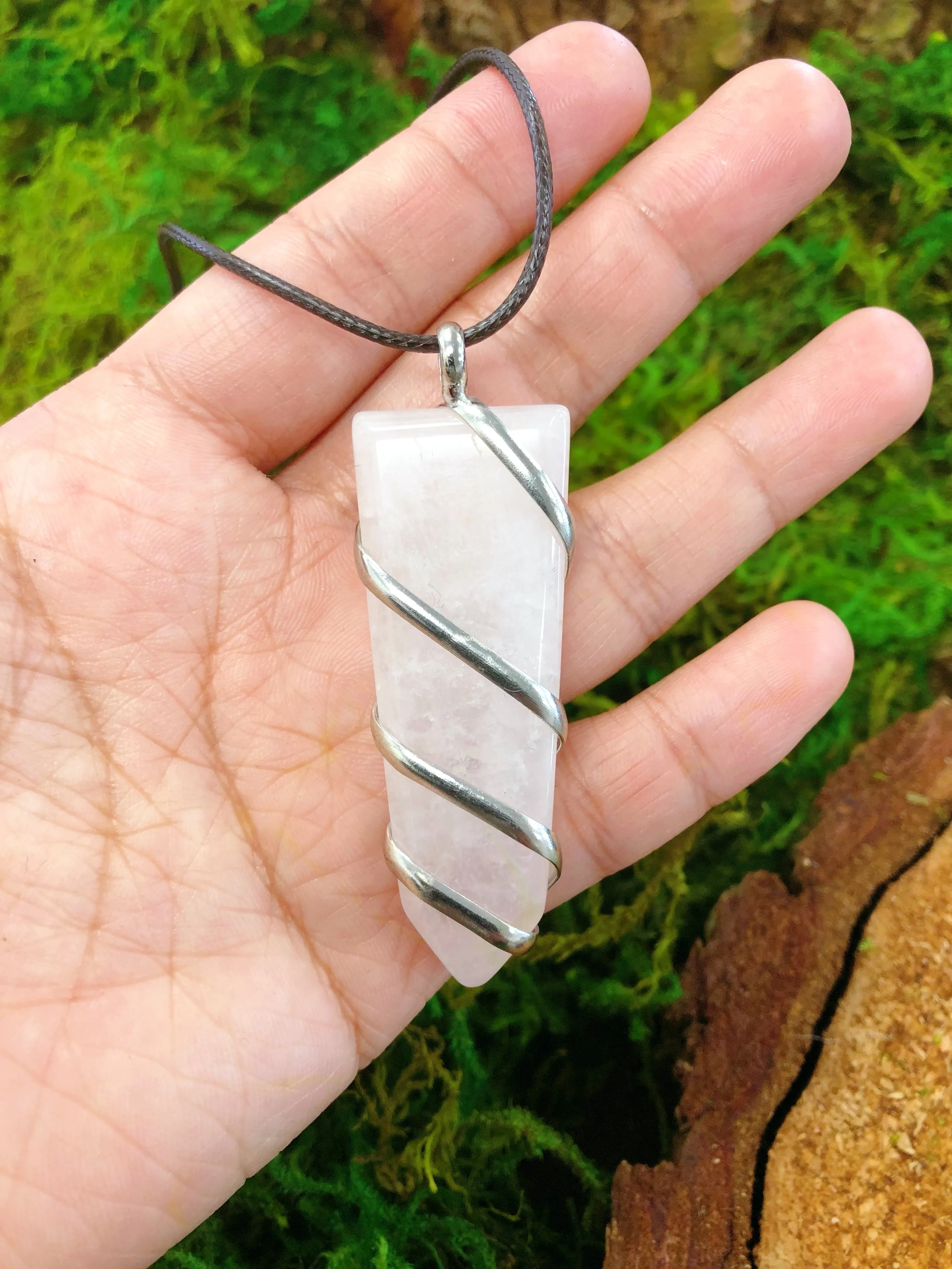 Gemstone point necklace
