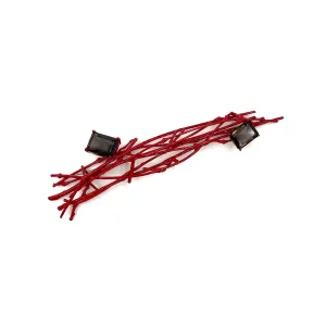 Georg W. Dobler - Red Lacquered Branch Bundle Brooch