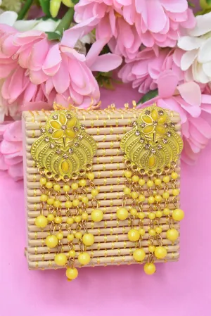 Golden Oxidized: Wedding, Party, Designer Statement Earrings