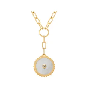 Halcyon Shield Drop Necklace
