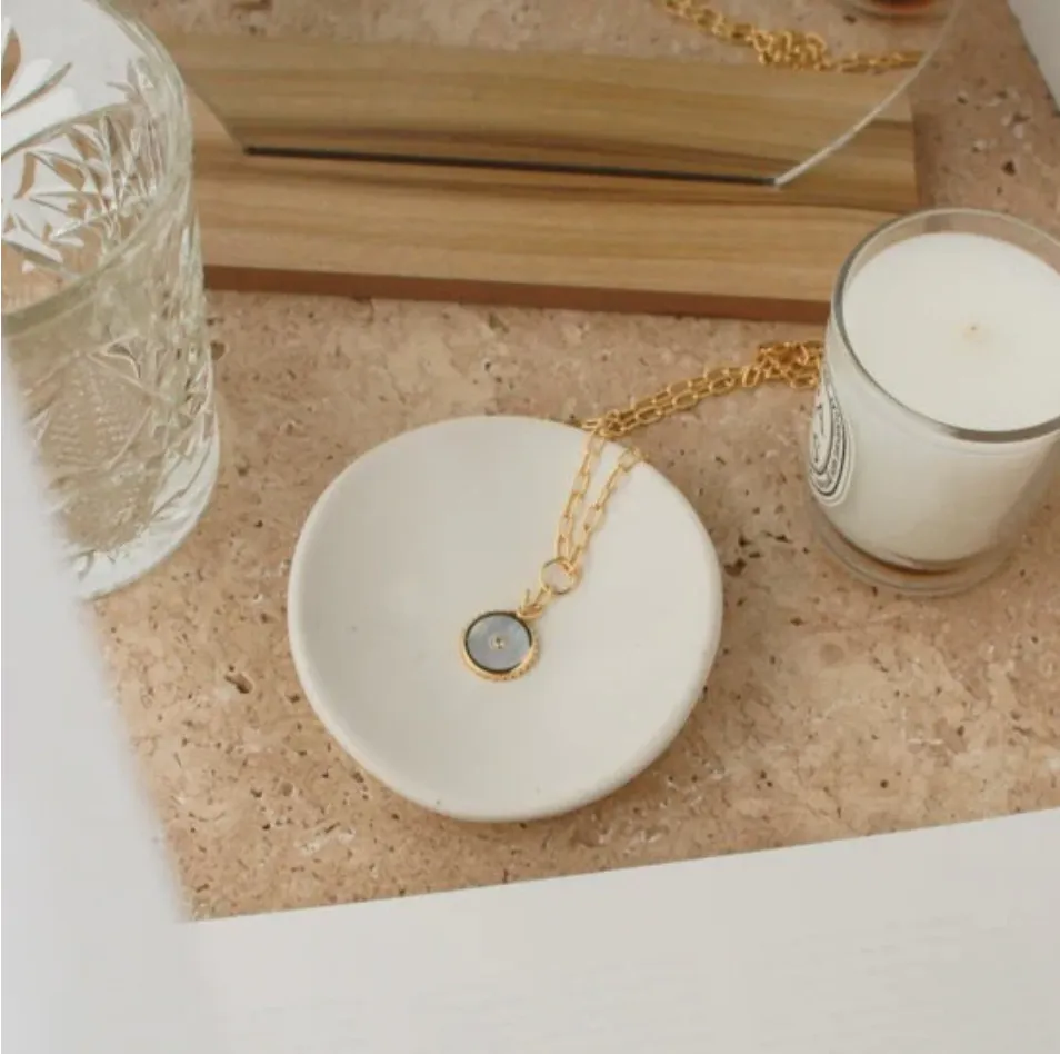 Halcyon Shield Drop Necklace
