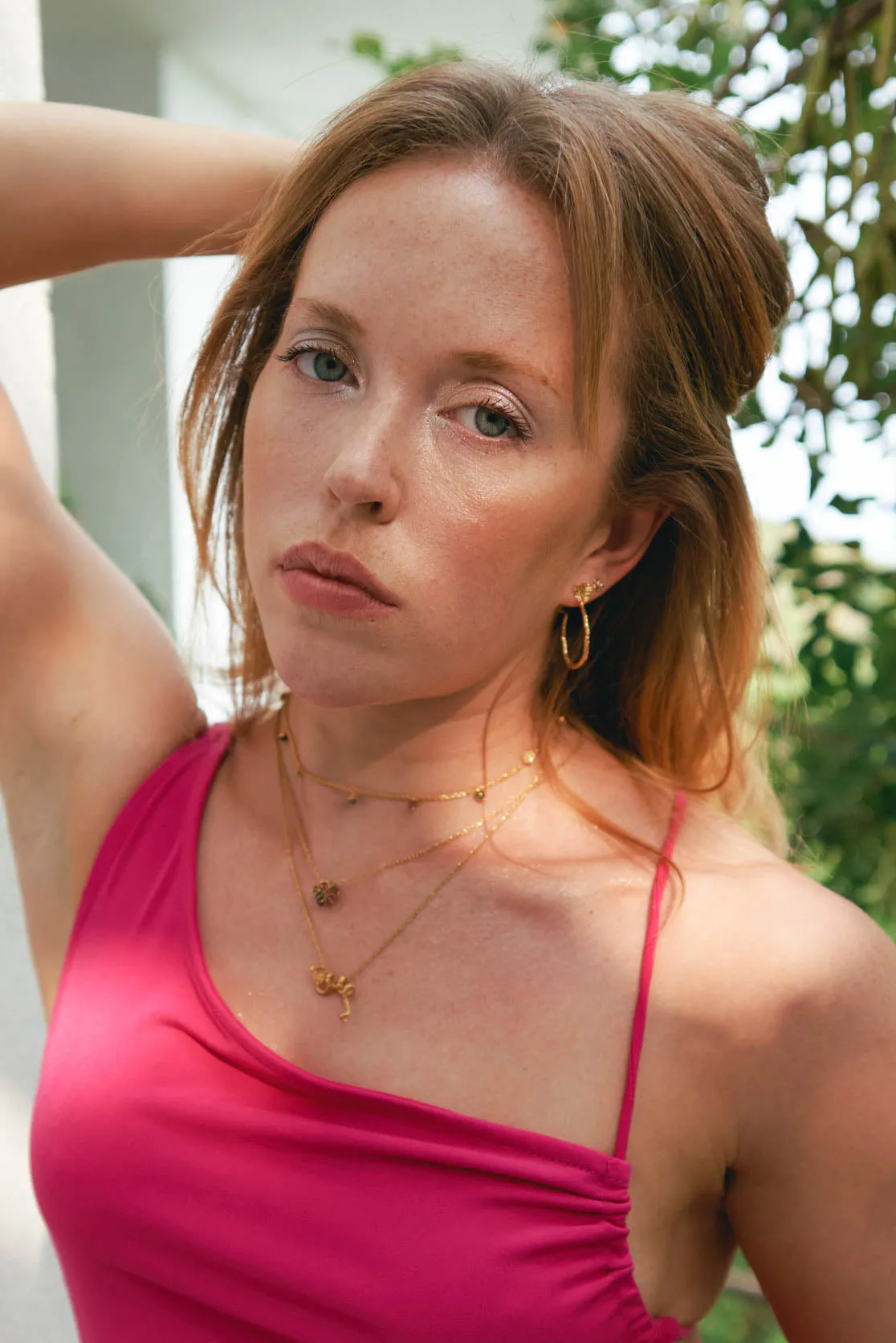 Handmade Snake Necklace In 22ct Gold Vemeil