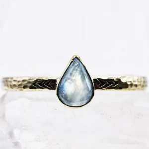 •HEIRLOOM• rainbow moonstone   brass cuff