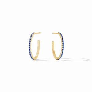 Julie Vos Windsor Sapphire Blue Hoops - Small