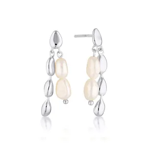 LINDA TAHIJA Neptunes Pearl Earring SILVER