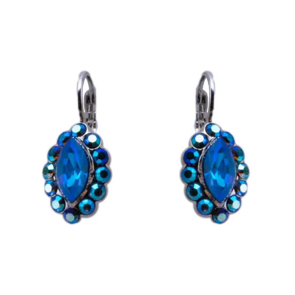 Marquise Halo Leverback Earrings in "Fairytale" *Custom*