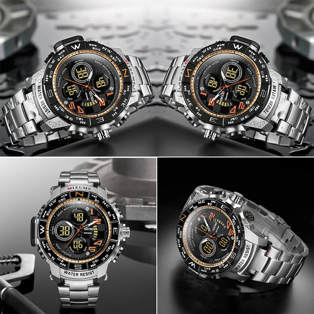 Men's Watch Sports Watch Quartz Watch Steel Belt Men's Watch Electronic Watch