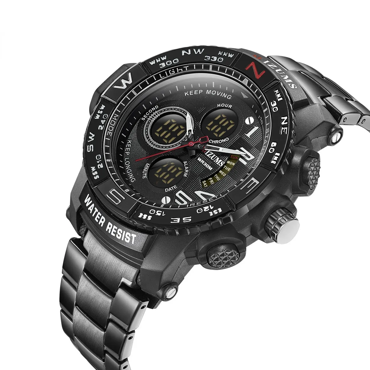 Men's Watch Sports Watch Quartz Watch Steel Belt Men's Watch Electronic Watch