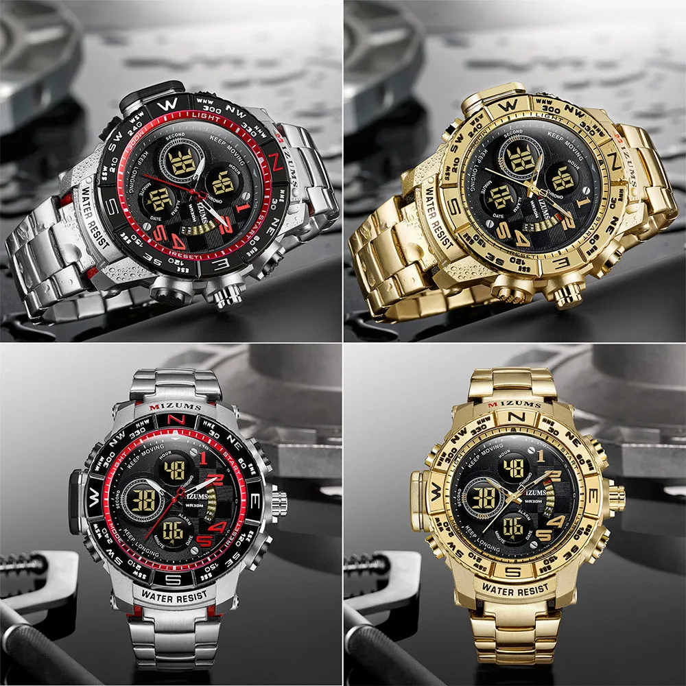 Men's Watch Sports Watch Quartz Watch Steel Belt Men's Watch Electronic Watch