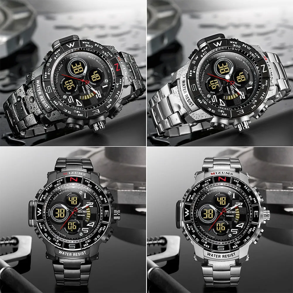 Men's Watch Sports Watch Quartz Watch Steel Belt Men's Watch Electronic Watch