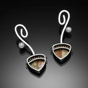 Mosaic Shield Earrings