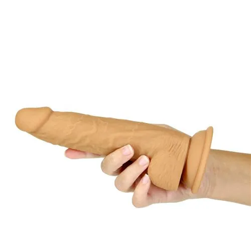 Naked Addiction 8in Dual Density Dildo Caramel