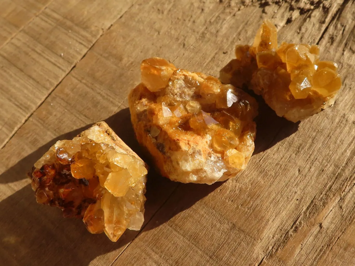 Natural Mini Limonite Quartz Clusters x 52 From Solwezi, Zambia