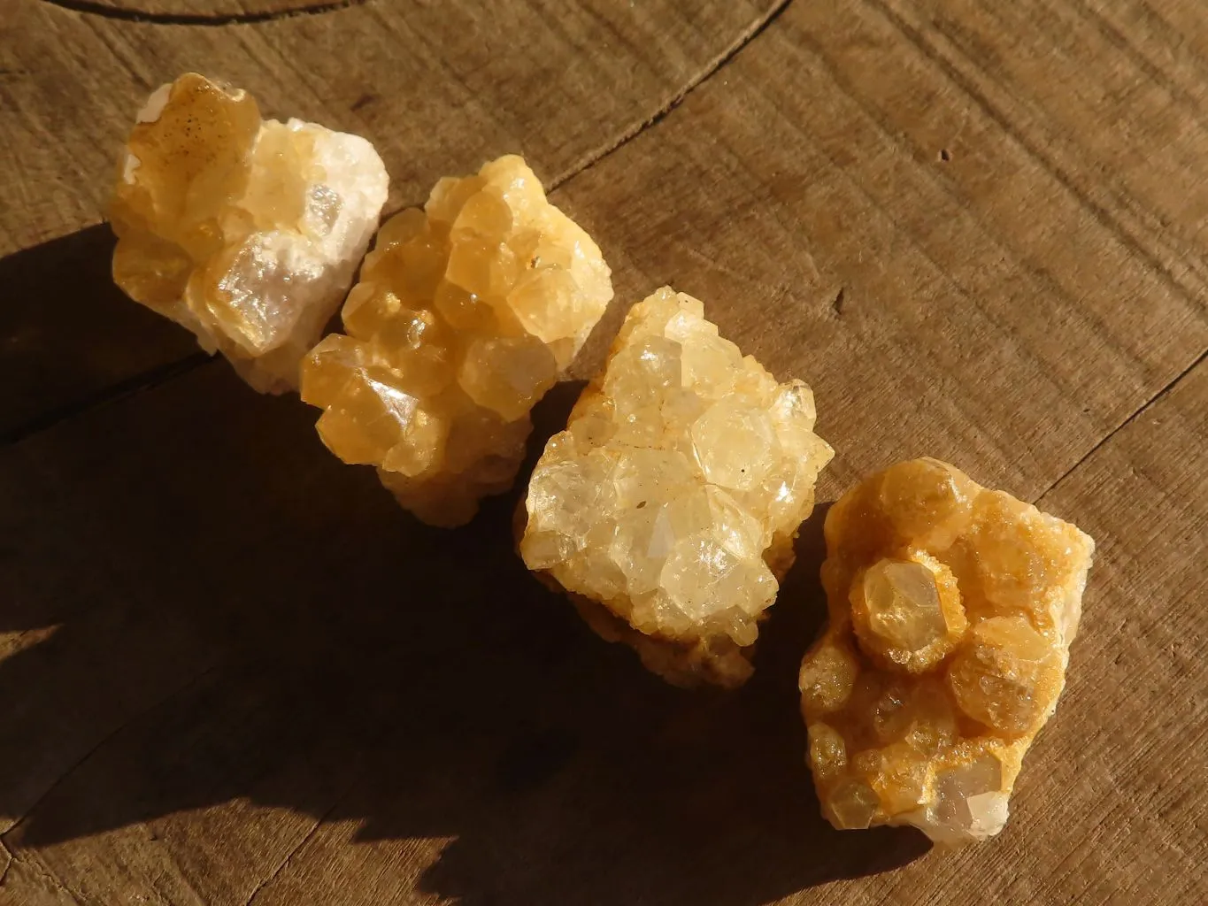 Natural Mini Limonite Quartz Clusters x 52 From Solwezi, Zambia