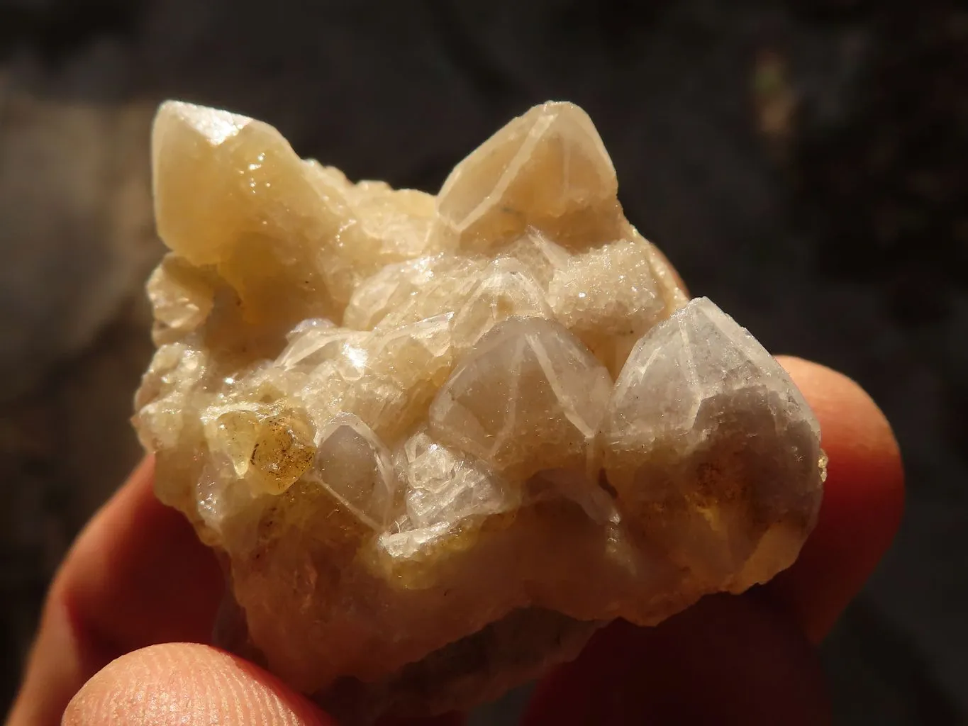 Natural Mini Limonite Quartz Clusters x 52 From Solwezi, Zambia