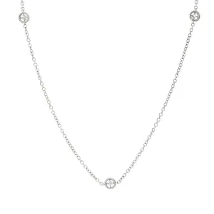 Necklace with 7 Diamond Stations