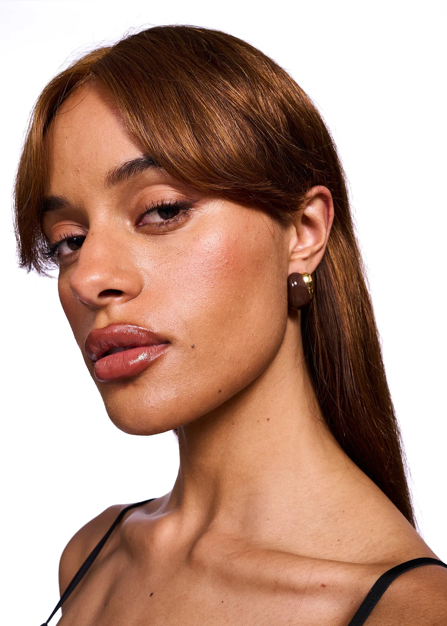 Opal Sinclair Brown/Gold Stud Earrings