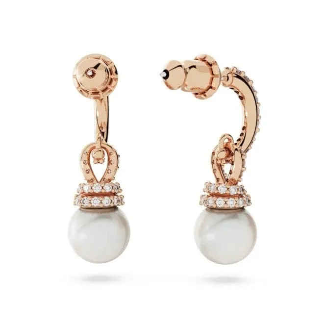 Originally White Rose Gold-tone Plated Drop Earrings 5669524