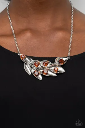 Paparazzi Necklace ~ Enviable Elegance - Brown