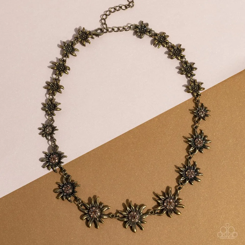 Paparazzi Necklace ~ Get Up and GROW - Brass