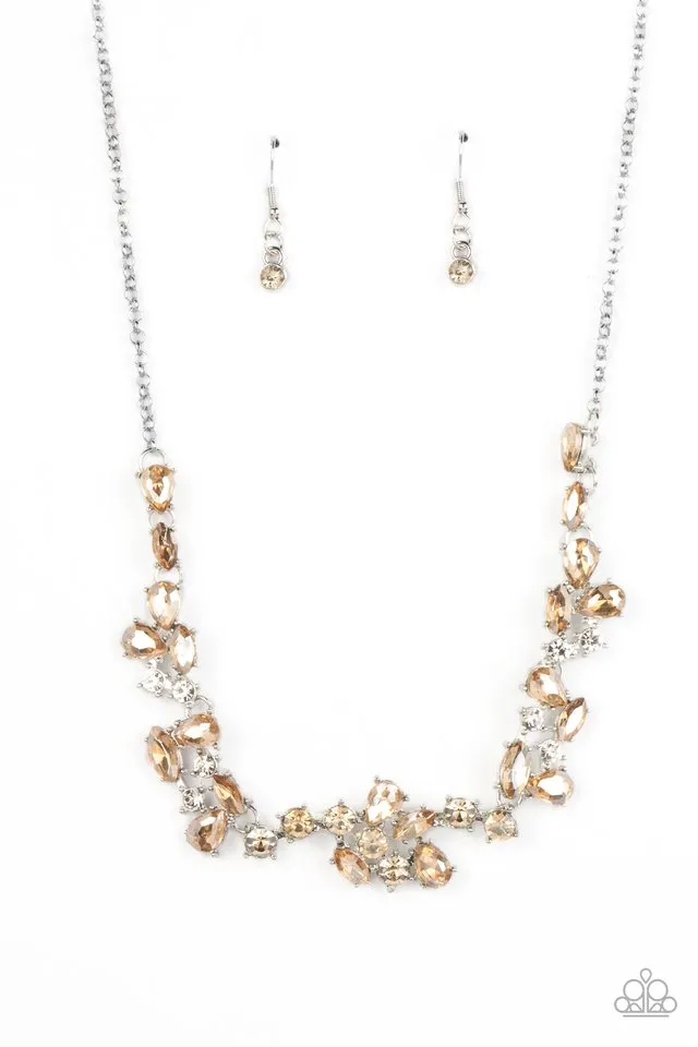 Paparazzi Necklace ~ Welcome to the Ice Age - Brown