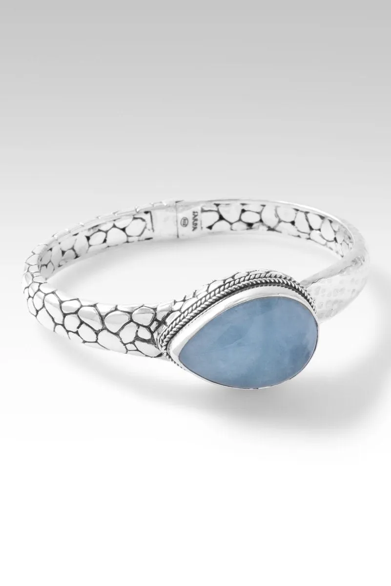 Patient in Trials Bangle™ in Aquamarine