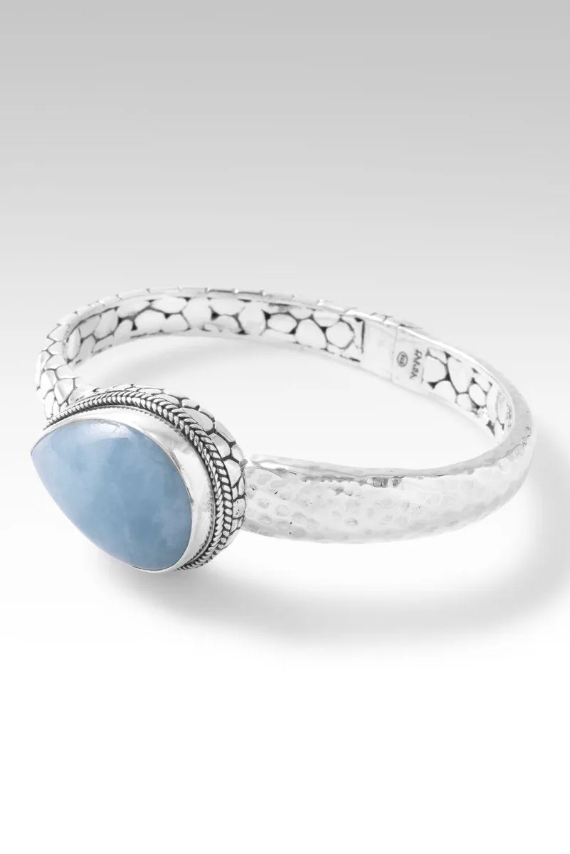 Patient in Trials Bangle™ in Aquamarine