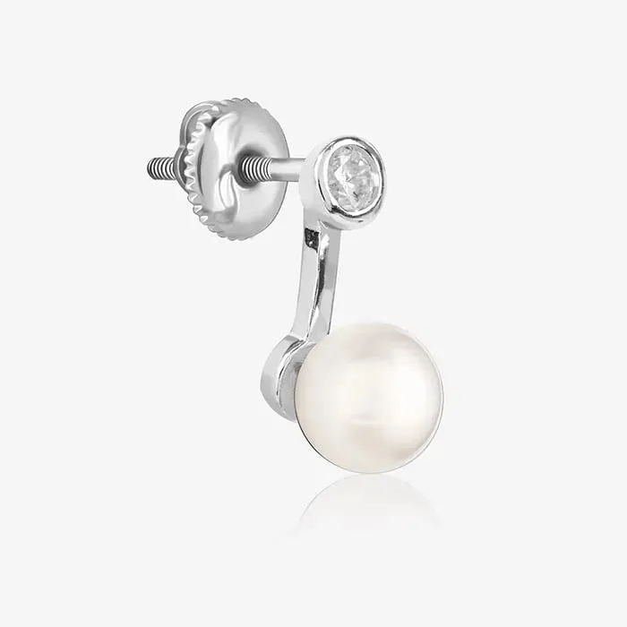 Pearl Essence Silver Elegance Earrings